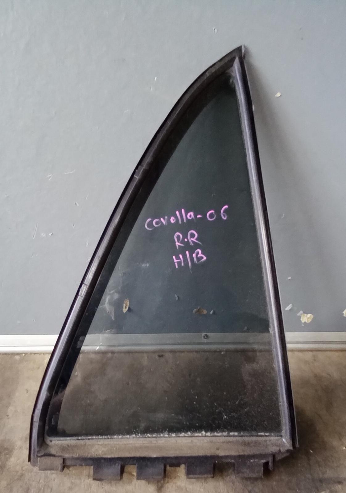 View Auto part Right Rear 1/4 Door Glass Toyota Corolla 2006