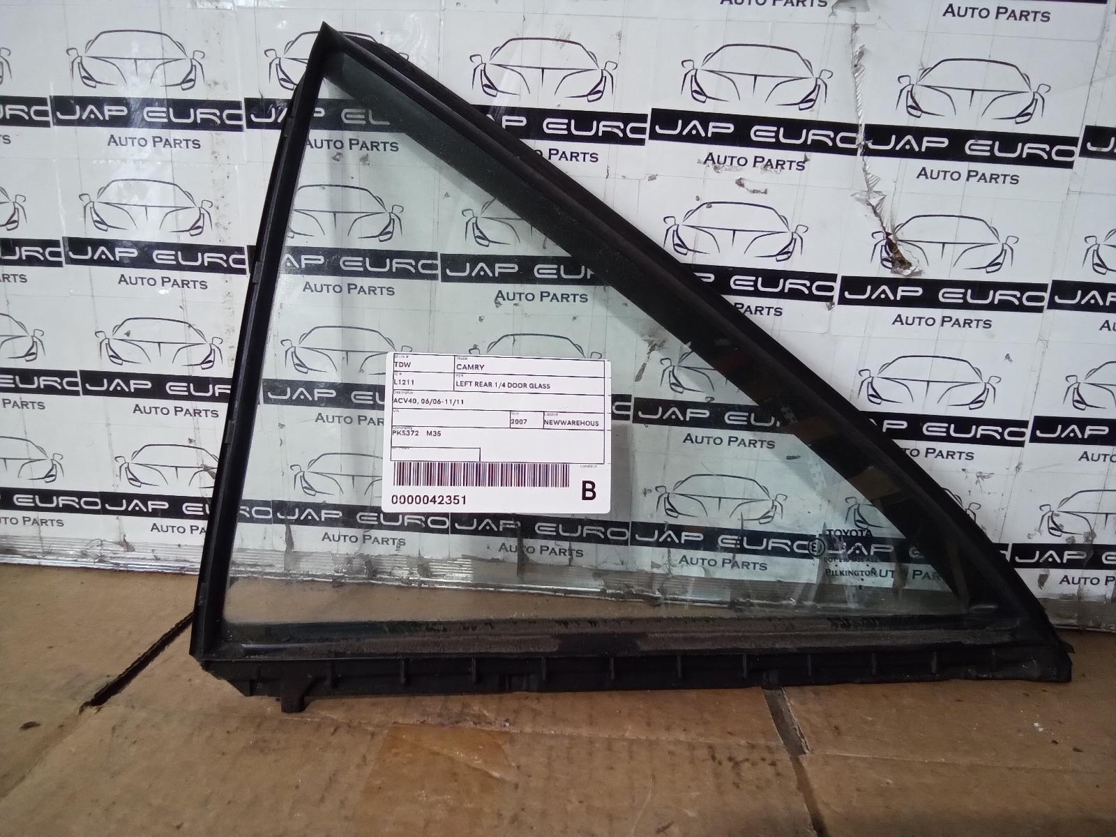 View Auto part Left Rear 1/4 Door Glass Toyota Camry 2007