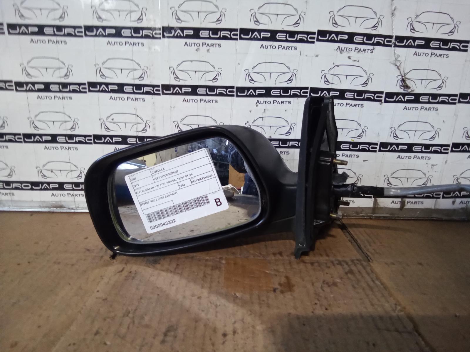 View Auto part Left Door Mirror Toyota Corolla 2003
