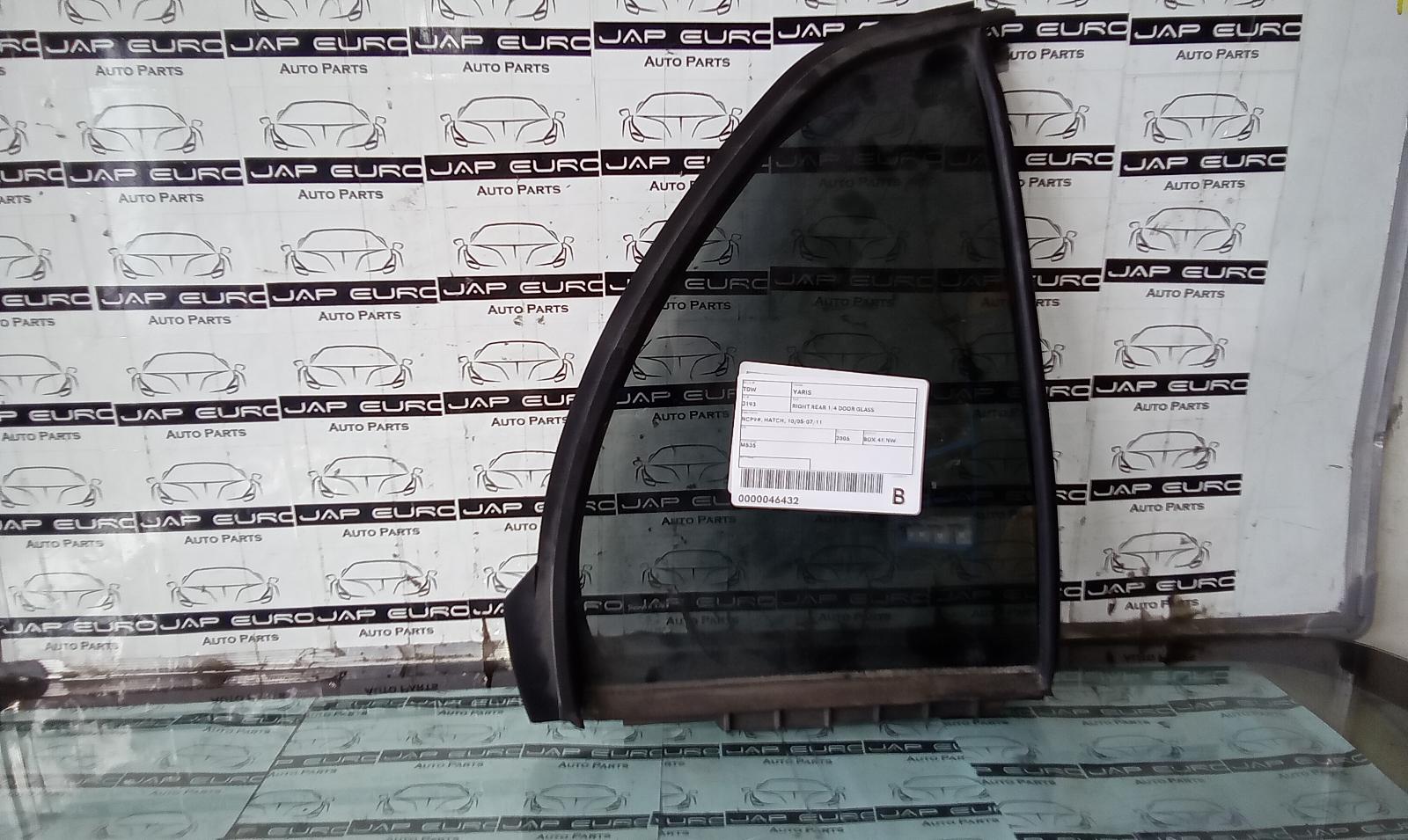View Auto part Right Rear 1/4 Door Glass Toyota Yaris 2006