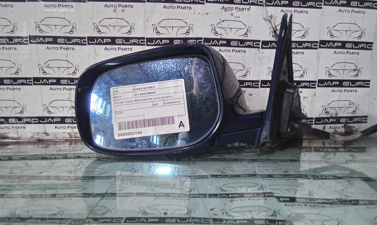 2007 Toyota Markx Left Door Mirror View Auto part Left Door Mirror Toyota Markx 2007
