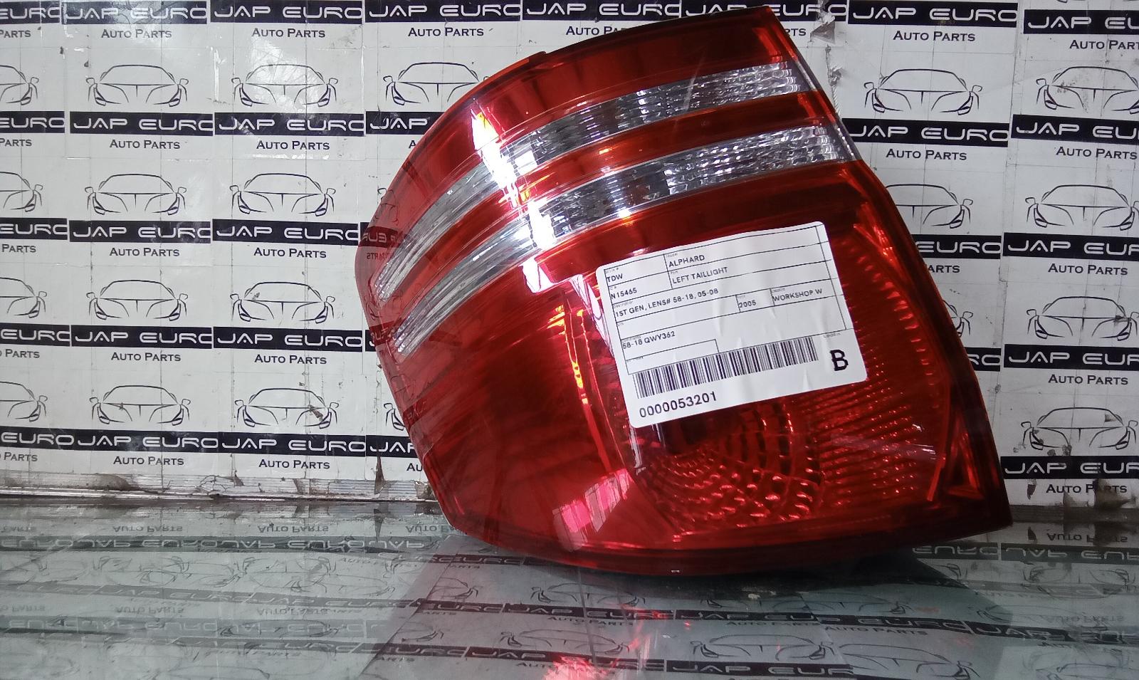 View Auto part Left Taillight Toyota Alphard 2005