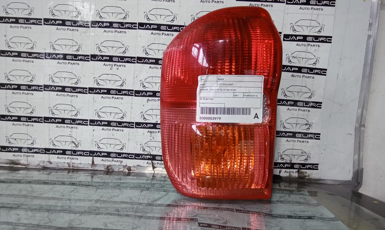 2001 Toyota Rav4 Left Taillight View Auto part Left Taillight Toyota Rav4 2001